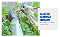 Sheepskin Gloves, Long Cuff, Protective, Anti-Cut, Gardening, Pet Bath, Multi-Scene