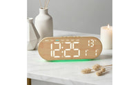 Multifunction Desk Clock Illuminated Base Tabletop Gadget Nightlight