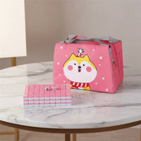 Mini Mahjong Set Lightweight Mini Chinese Mahjong Set Sleek Rounded Edges Long-Lasting Melamine Material for Students