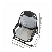 Boat Seat 360-Degree Rotation Swivel Boat Seat Universal Fit Aluminum Frame Kayak Chair for Kayakers, Kayaking, Fishing