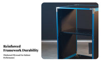 Simple framework Rolling Amplifier Rack sturdyDuty Rolling audio console Stand Mobile Design Audio Cabinet Easy Movement for disc jockeys, Musicians, Stage artists, KTV Room, Clubs, Outdoor Performances