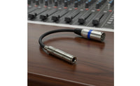 Stereo Transmission TRS Female to XLR Male Link Cable Metal Housing 6.35mm Female to XLR Male Adapter Noise-Clear Balanced Audio Adapter Cable for Musicians, DJs, Recording Studio, Live Performance