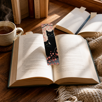 30-Pack Japanese Cat Bookmarks with Blessing Messages