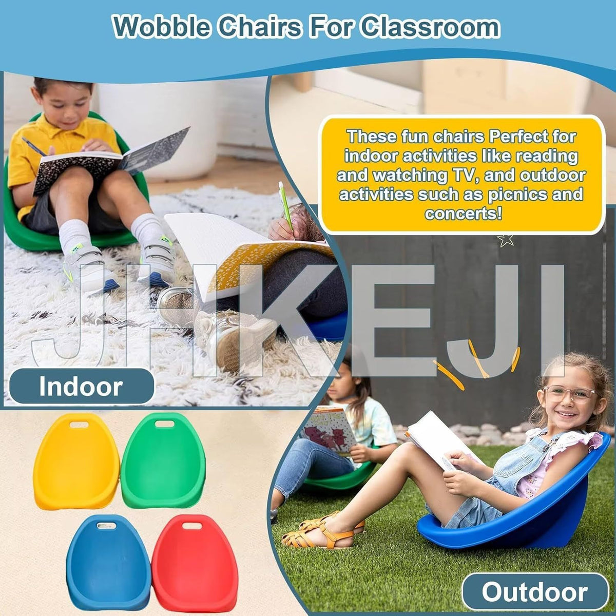 Children's Rocking Spoon Chair Sensory Integration Training Equipment Exercise Teaching Aid Home Vestibular Tactile Balance Board Baby Teaching Toy Ch