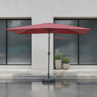 Rectangular Patio Umbrella Waterproof Rectangular Umbrella with Tilt Adjustable for Homeowners, Shop Owners, Garden, Balcony, Storefront