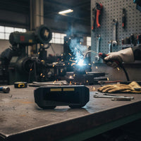 Auto-Darkening Metalworking Goggles Glare-Reducing Auto Darkening Metalworking Goggles Welder Safety Eyewear Two-Way Wear Design