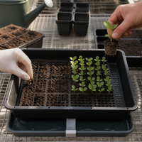 Seedling Tray with Drainage Holes and Humidity Dome, Multi-Size Plant Germination Kit for Succulents, Fruits, and Vegetables