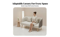 Light Luxury Design Single-Seater Armchair Minimalist design Upholstered Accent Chair Comfortable paddinging Lounge Seat Sturdy Metal Legs for Interior Designers, Business Owners, Office, Hotel Lobby, Reception Area, Bedroom