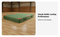 High Jump Landing Mat Impact Absorption Gymnastics Crash Mat Thickened Design Foldable Crash Pad for Gymnasts, Athletes, Climbing Gym, Dojo, Gymnasium