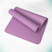 Non-Slip TPE Exercise Material Eco-Friendly Exercise Mat Lightweight Portable for Home Gym