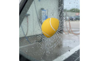 Waterproof 3D Ball Car Sticker Weather-Resistant Tennis Ball Car Sticker Sun-Proof Cracked Glass Effect Decal Self-Adhesive