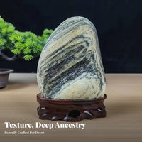 prepared to Display Natural stsingle piece Stand Detailed Design House Decoration Weather-Resistant Stsingle Sculpture for Feng Shui Believers, Religious Individuals, Living Room, Home, Entryway, Patio
