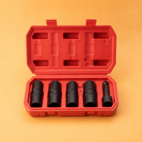 5 Pieces Socket Set Double-Ended Sockets Portable Tire Sockets for Mechanics, Garage
