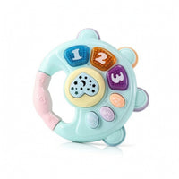 Handheld Baby Hand Bell Colorful Early Learning Toy Infant-Friendly Toy with Easy-Grip Handle Safe for Travel, Car Seat