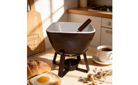 Birthday Gift Ceramic Fondue Pot Cozy Time Cheese Fondue Appliance for Party