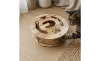 Wooden Cat   Cutout Openings Cat   Box Wood Grain Finish
