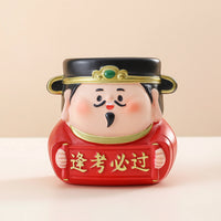 Figurine Pen Holder Compact Desk Pencil Cup Cute for Office, Students