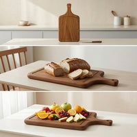 Board with Handle Walnut Wood Board with Handle Smooth