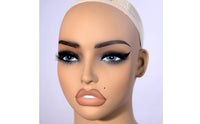 PVC Mannequin head  Skin-Tone-Toned Makeup Display Bust Manikin Head