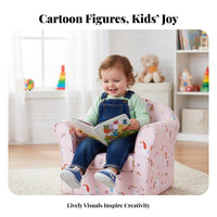 Cartoon Design Dinosaur Character Chair Soft and Comfortable kids' Furniture Supportive Backrest Toddler Armchair high resilience Foam for Toddlers, Preschoolers, Parents, storytime Corner, Playroom, Nursery, Bedroom