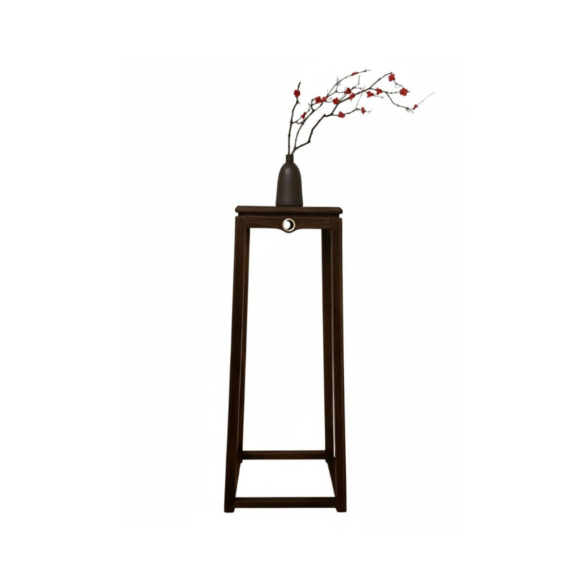 New Chinese design two-level-level Pedestal Stand Floor-Standing 2-Tier Plant Shelf Minimalist Design Flower Pot Holder Space Saving for Decorators, Homeowners, Office Workers, Living Room, Entryway, Balcony, Bedroom
