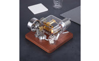 Thermal Engine Music Case Desktop Decoration Thermal Engine Model Science Educational Present Heat Powered Music Case for Hobbyists, Teachers