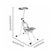 Foldable Climbing Machine Anti-Slip Pedals Folding Stair Stepper Digital Display Cardio Climber for Office