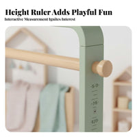 Durable Wood Construction children's Tree-Shaped Hanger Rack Floor-Standing complimentarystanding Garment Rack Nordic design aesthetic Coat Stand Multiple Pegs for Toddlers, Families, Bedroom, Playroom, Entryway, Living Room