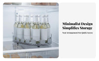 Refrigerator Turntable Organizer Transparent Design Rotating Tray Turntable