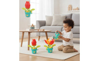 Rotating Flower Bath Toy Interactive Bath Toy with Watering Can Multicolor Plastic for Bathtub