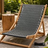 Mesh Reclining Chair Material Panel Woven Lounge Chair Cover with Eyelets Breathable Replacement Material with Cords Reinforced for Patio, Beach, Garden