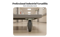 Quiet Rolling TPR Rubber Wheel Non-Marking Heavy Duty Caster Wheels Floor Friendly for Warehouse Employees, Factory Workers, Workshop