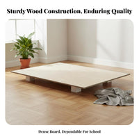 Single Firm Mattress Base Board Sturdy Mattress Foundation Easy Assembly Bedroom Furnishing for Adults, Renters, Guest Room