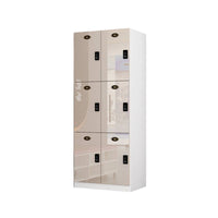 Wooden Employee Locker Secure Locking Lockable Storage Cabinet Thickened Solid Board Commercial Locker with Multiple Lock Options Suitable for Employees Stretching Studio Beauty Salon Break Room