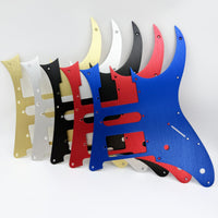 Aluminum Alloy Electric Guitar Pickguard Oxidized Finish Metal Guitar Pickguard Baked Painted Musical Instrument Part Pre-Drilled Holes