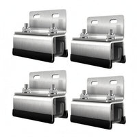 4 Pieces Black Insert Right-Angle Clamp Bracket Compact Mounting Bracket Bolt Fasteners Furniture Connector Uncovered Channel