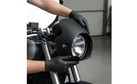 Headlight Cowl Cover Glossy Finish Black Headlight Fairing Visor for Street Riding