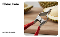 Durian Shell Crack Er Effortless Crack Ing Durian Crack Er Tool Kitchen Gadget Stainless Steel Safety Tip for Fruit Vendors