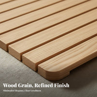 Wooden Slat Set Foldable Design foldable Slat Foundation Moisture-Resistant Mattress Support for Apartment Dwellers, Homeowners, On Floor, Guest Room