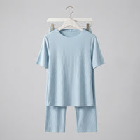 Womens Pyjamas Set with Breathable Milk Silk Material for Sleeping and Home, Plus Size Nightwear for Ladies Lounge Wear