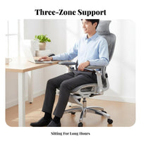 Highspine Ergonomic Seat with Headrest Reclining spinerest for work-from-home Workers