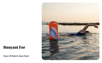 Double Design Swimming Safety Buoy Thickened Nylon Material Outdoor Water Swim Buoy Built-in Emergency Whistle for Triathletes, Lakes, Sea