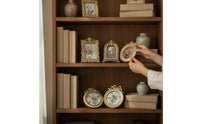 5 Pieces Tabletop Photo Frame Vintage Picture Frame with Stand Gold Tone Picture Holder for Collectors