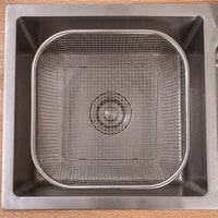 Retractable Colander Kitchen Sink Colander, Stainless Steel Kitchen Drain Basket for Washing Vegetables, Modern Minimalist Over Sink Design