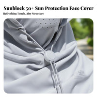 Cycling Sun Hood Protection Balaclava Face Cover Hooded Face Cover Moisture-Wicking Full Coverage Sun Cover Lightweight