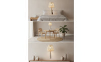 Boho Lampshade with Tassel Bohemian Macrame Lampshade Macrame Lamp Shade Textured Tassel Lamp Shade Cotton Rope for Bedroom