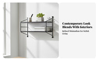 Adhesive Floating shelf Space-Saving Wall Shelf Anti-Fall Guardrail for Students