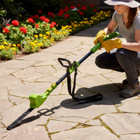 Battery-Powered Cordless Hedge Trimmer Electric Hedge Trimmer with Shoulder Strap Adjustable Lightweight for Homeowners
