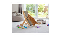 Standing Cat Scratching Board Protects Furniture Pet Supplies 2 in 1 Design Scratcher Bed for Kittens, Indoor