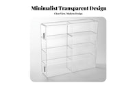 High Clarity Toy Car Display Case Space Saving Model Car Storage Shelf Sturdy Construction for Hobbyists, Desktop